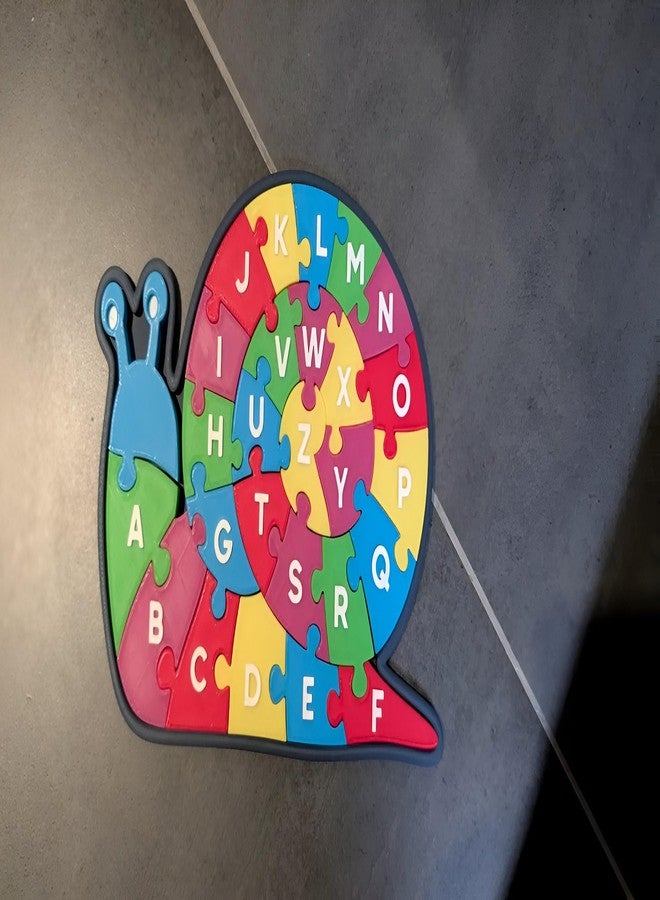 3D CRAFT Alphabet Learning Puzzle for Kids, Snail Shape Design, Plastic Educational Toy, Multi-Colour,Figure Toy - Image 4